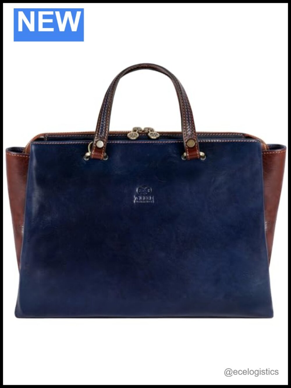 Italian Handmade Leather Top Handle Tote Bag for Women, Full Grain Cowhide Purse